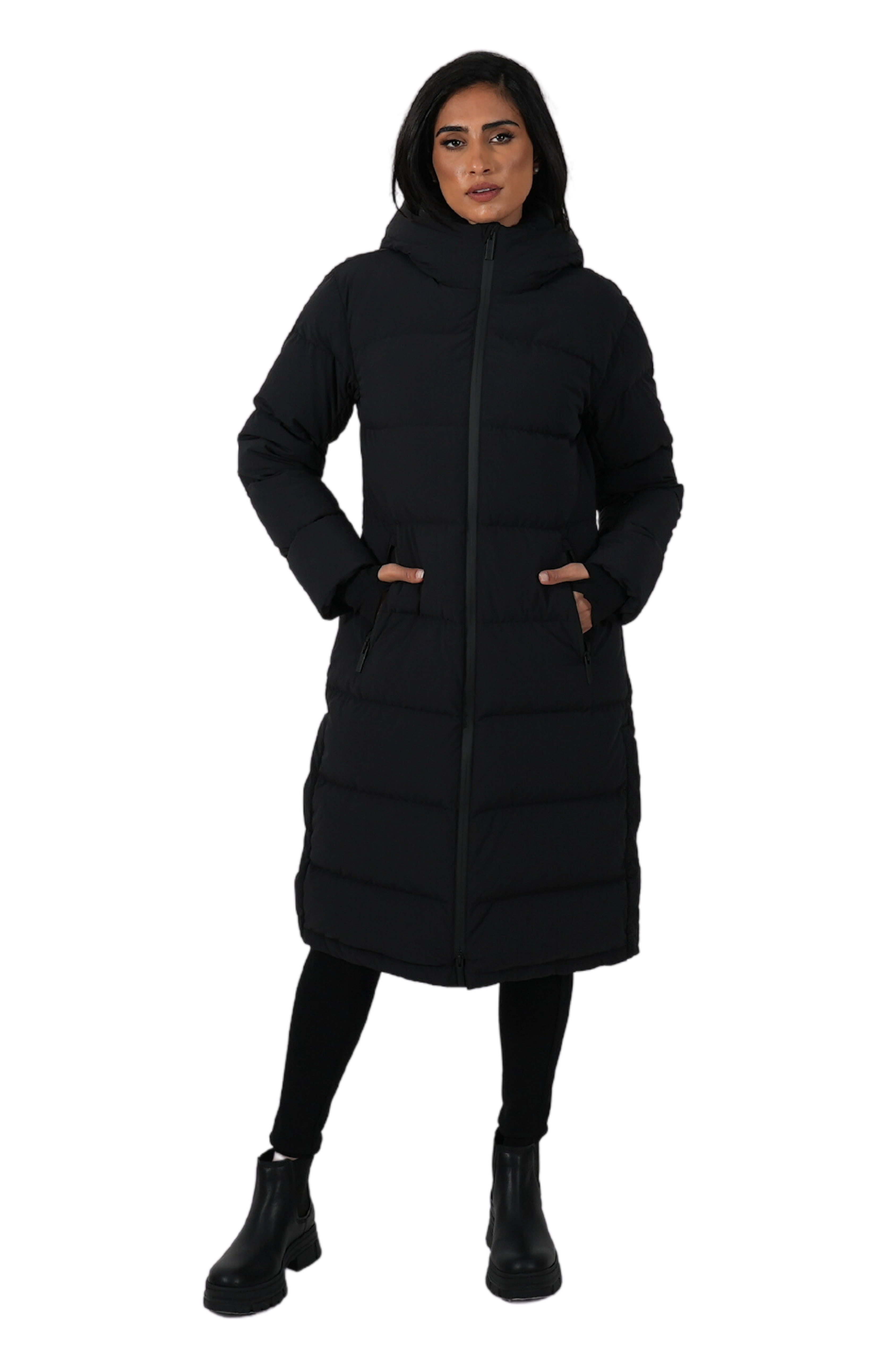 Puffer Jacket Sicily Manteau RIVER Mat Black Long Coat Jacket Warm