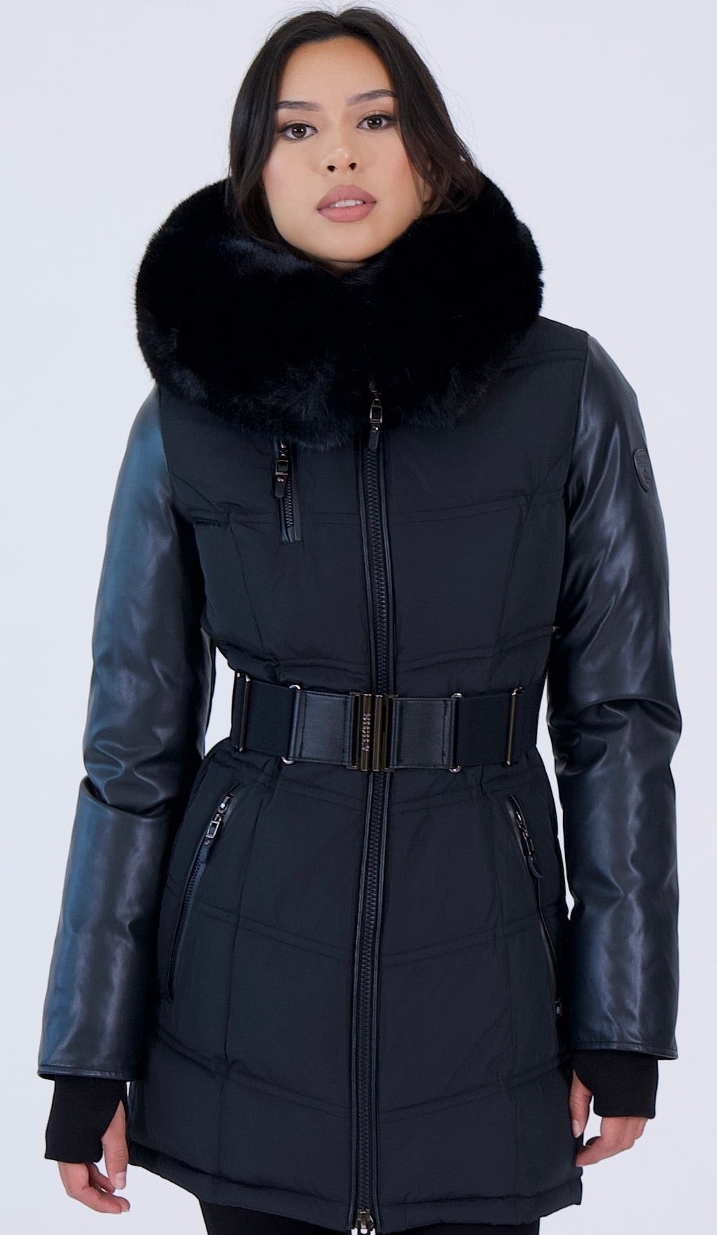 VICTORIA faux Fur Vegan Cruelty Free women parka puffer warm