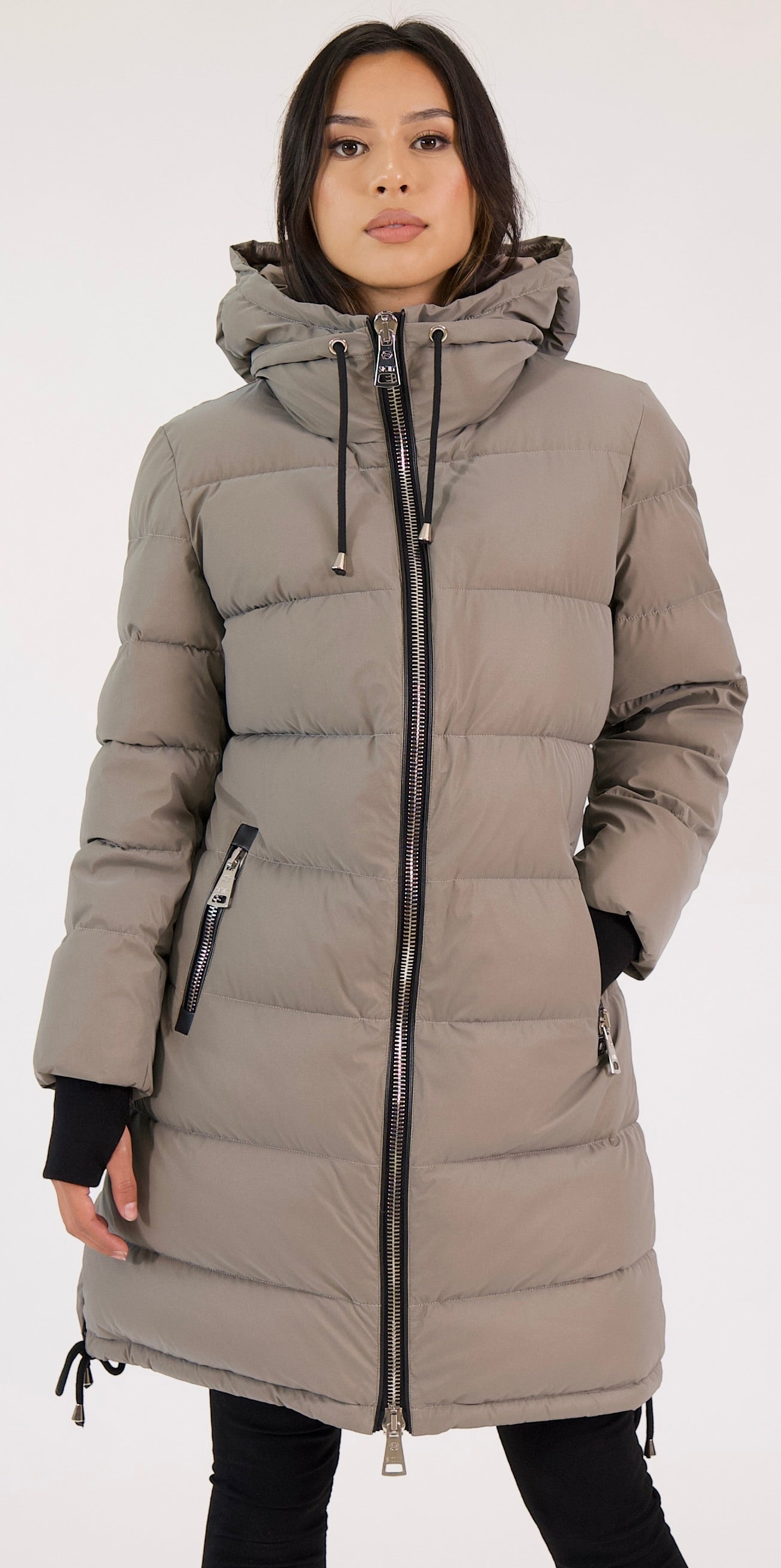 Sicily Clothing Winter Coats Montreal JACKIE-O Mat Red Women Warm