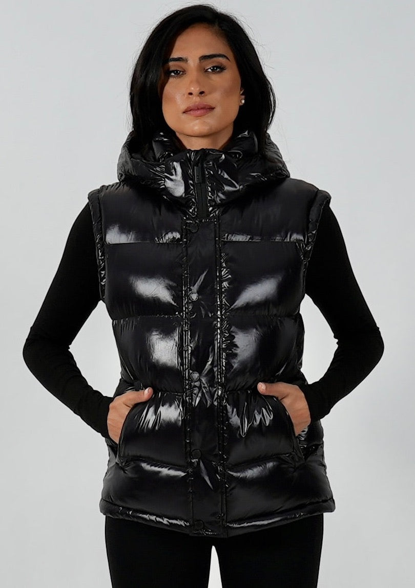 MIAMI GILET Ciré Noir – Sicily Clothing - Main Image