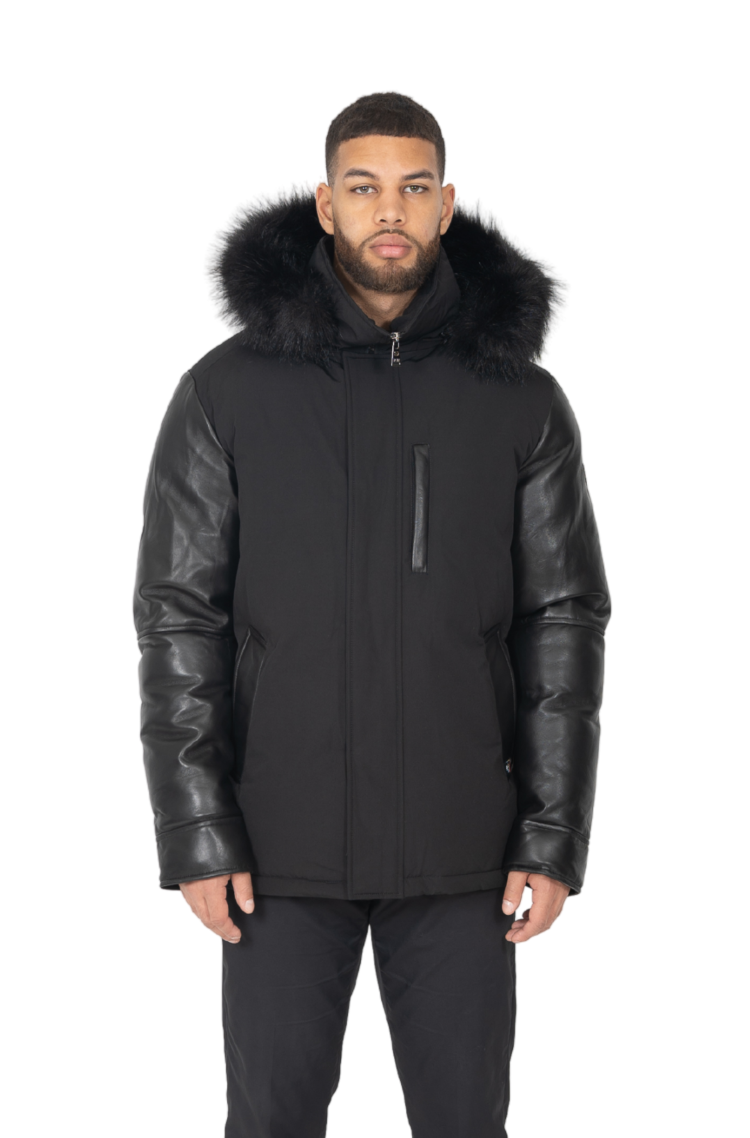 MARCO Black men parka jacket coat warm canada ski montreal