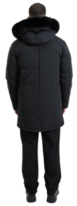 MARCO | Black men parka jacket coat warm canada ski montreal